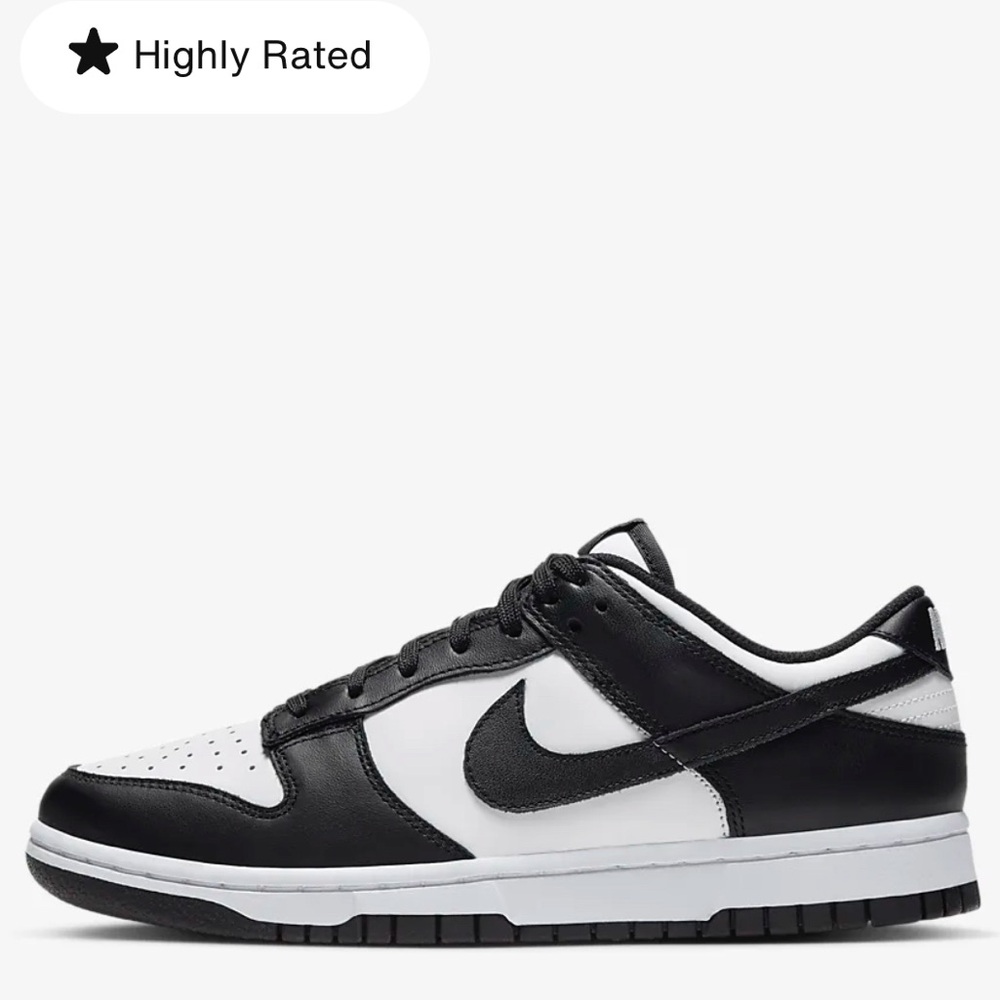 Nike Dunk Low Size: 8W Black & White